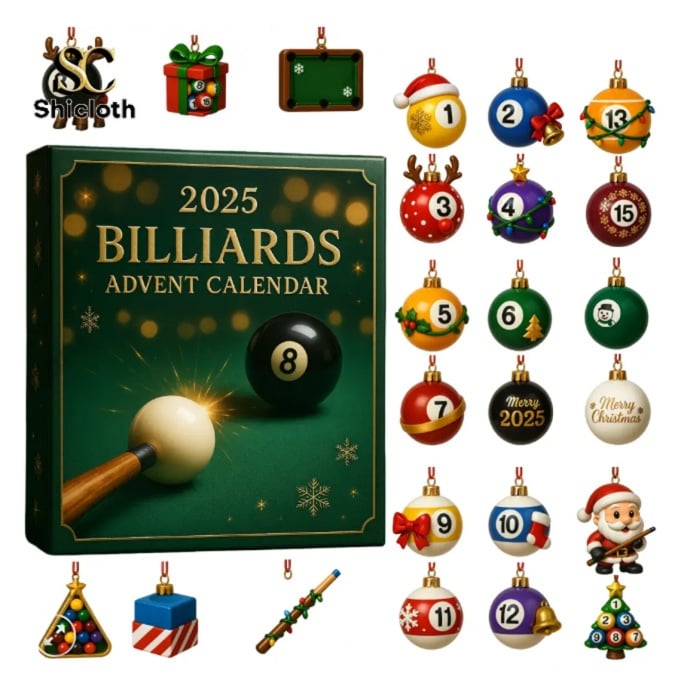 🎁✨ Limited Edition Billiards Advent Calendar 2025 - Perfect Holiday Gift! Only 100 Sets Left! 🎱