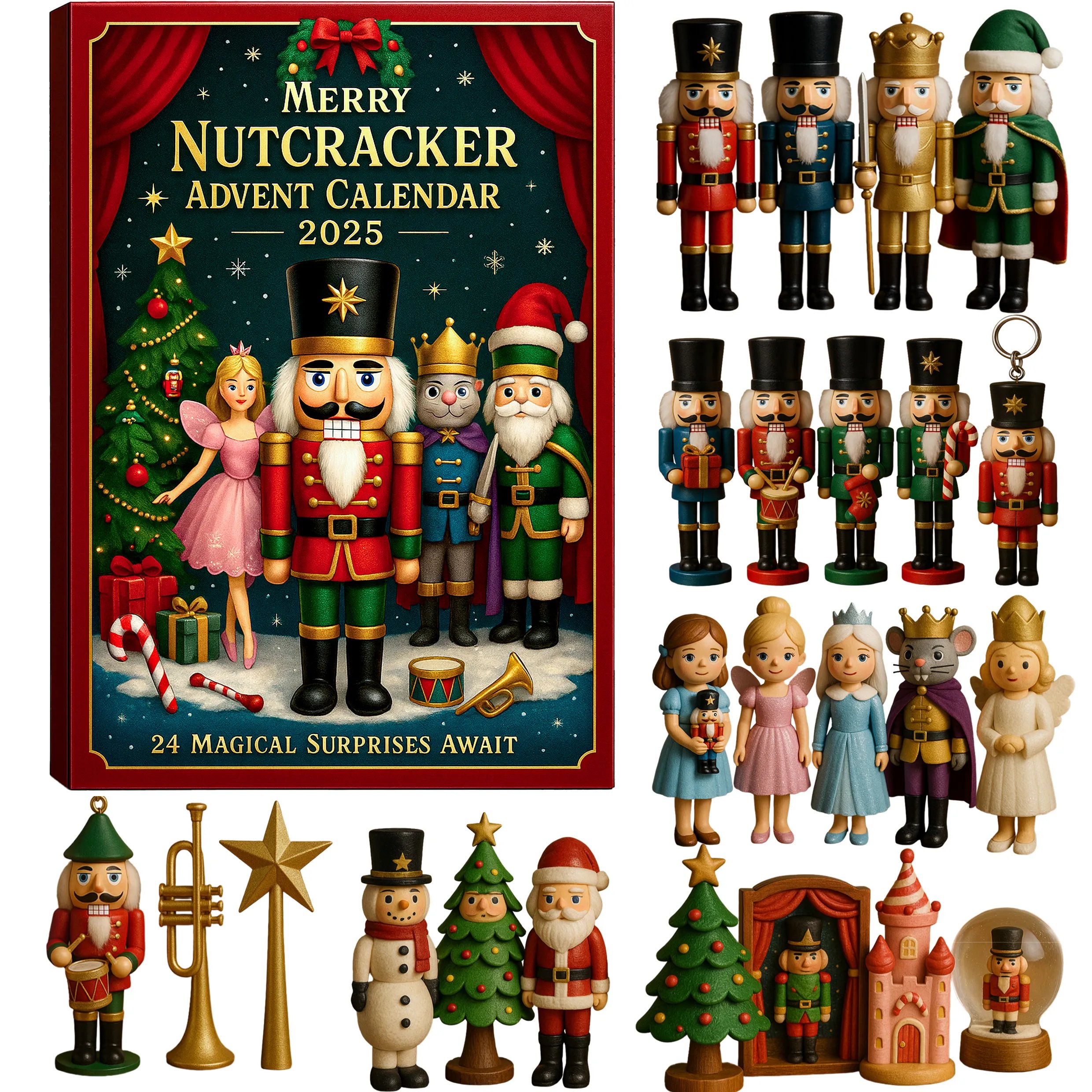 🎄✨ Merry Nutcracker Advent Calendar 2025 – Perfect Holiday Gift for Christmas & Special Occasions