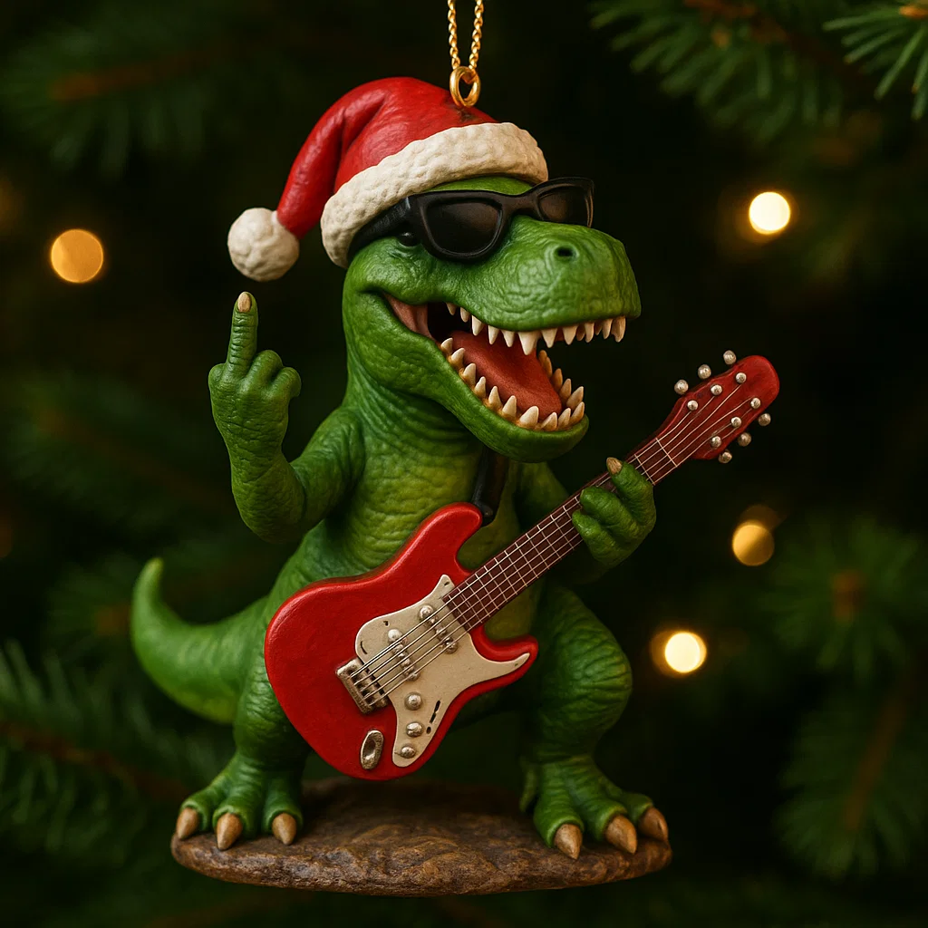 🎁✨ Limited Edition Rock-Themed Tyrannosaurus Rex Pendant – Perfect Holiday & Special Occasion Gift!
