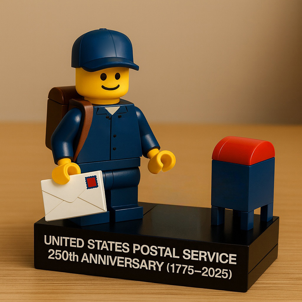 🇺🇸✨ USPS 250th Anniversary Tribute Figure – Perfect Holiday & Special Occasion Gift