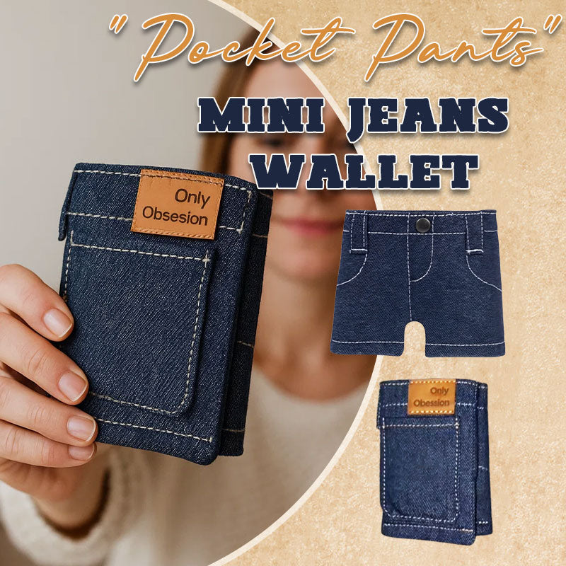 Pocket Pants Mini Jeans Wallet – Perfect Gift for Holidays & Special Occasions! 👖🎁