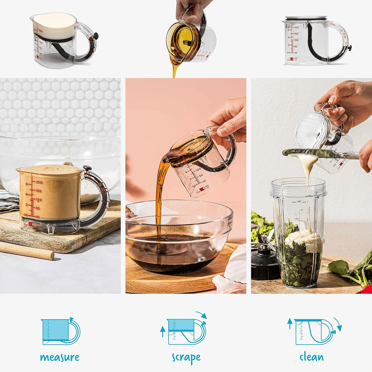 🎁 4-in-1 Adjustable Measuring Cup – Perfect Gift for Holidays & Special Occasions! ✨