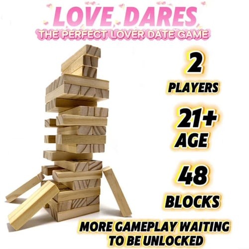 🎁 Stacking-Lust Tower Game - Perfect Gift for Friends & Parties 🎲 Fun Holiday & Special Occasion Present (48pcs)