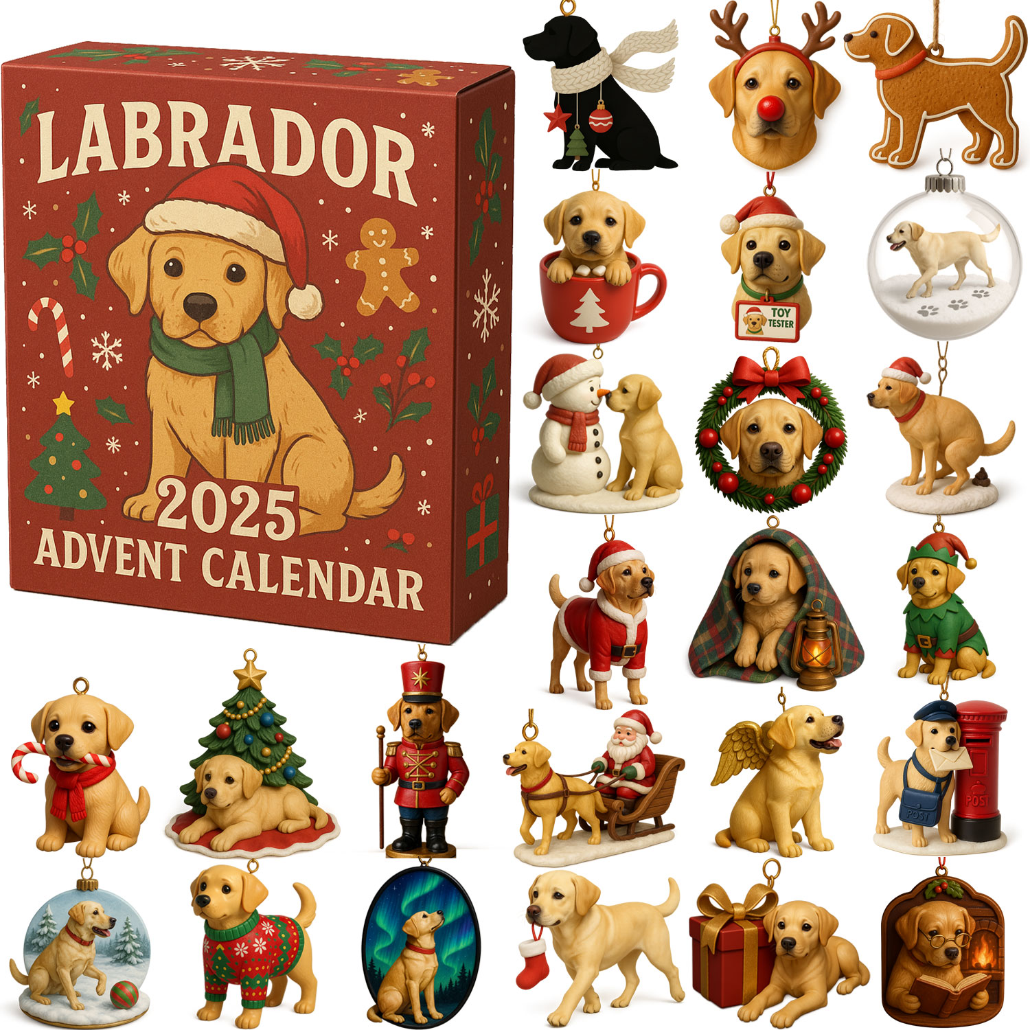 🐕🎁 Labrador 2025 Advent Calendar – Perfect Holiday Gift for Dog Lovers!