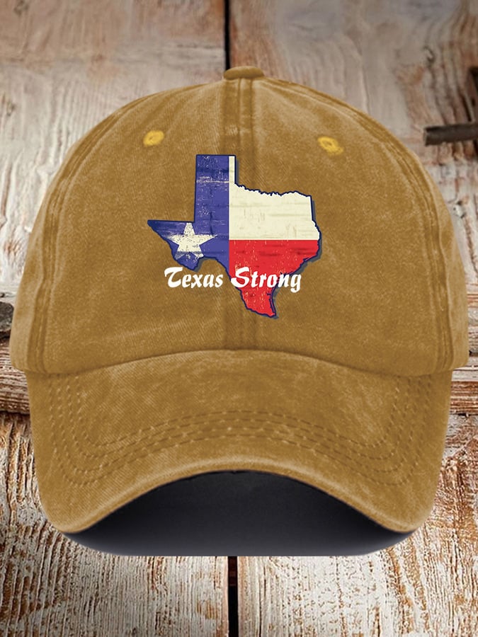Retro Texas Strong Baseball Cap 🎁🤠 - Perfect Gift for Holidays & Special Occasions