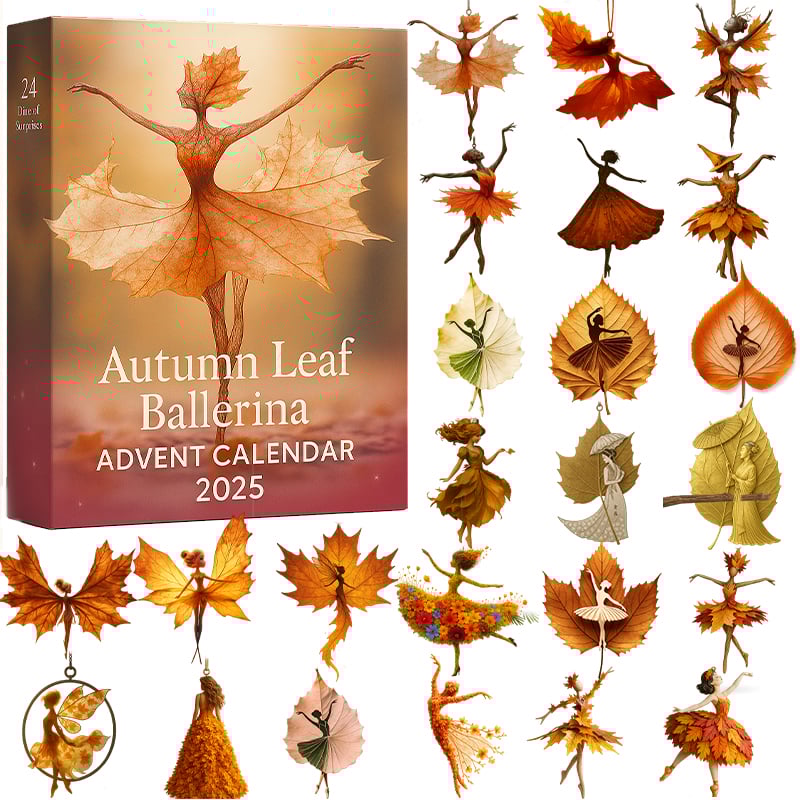 🎁✨ Autumn Leaf Ballerina Advent Calendar 2025 - Perfect Holiday & Special Occasion Gift