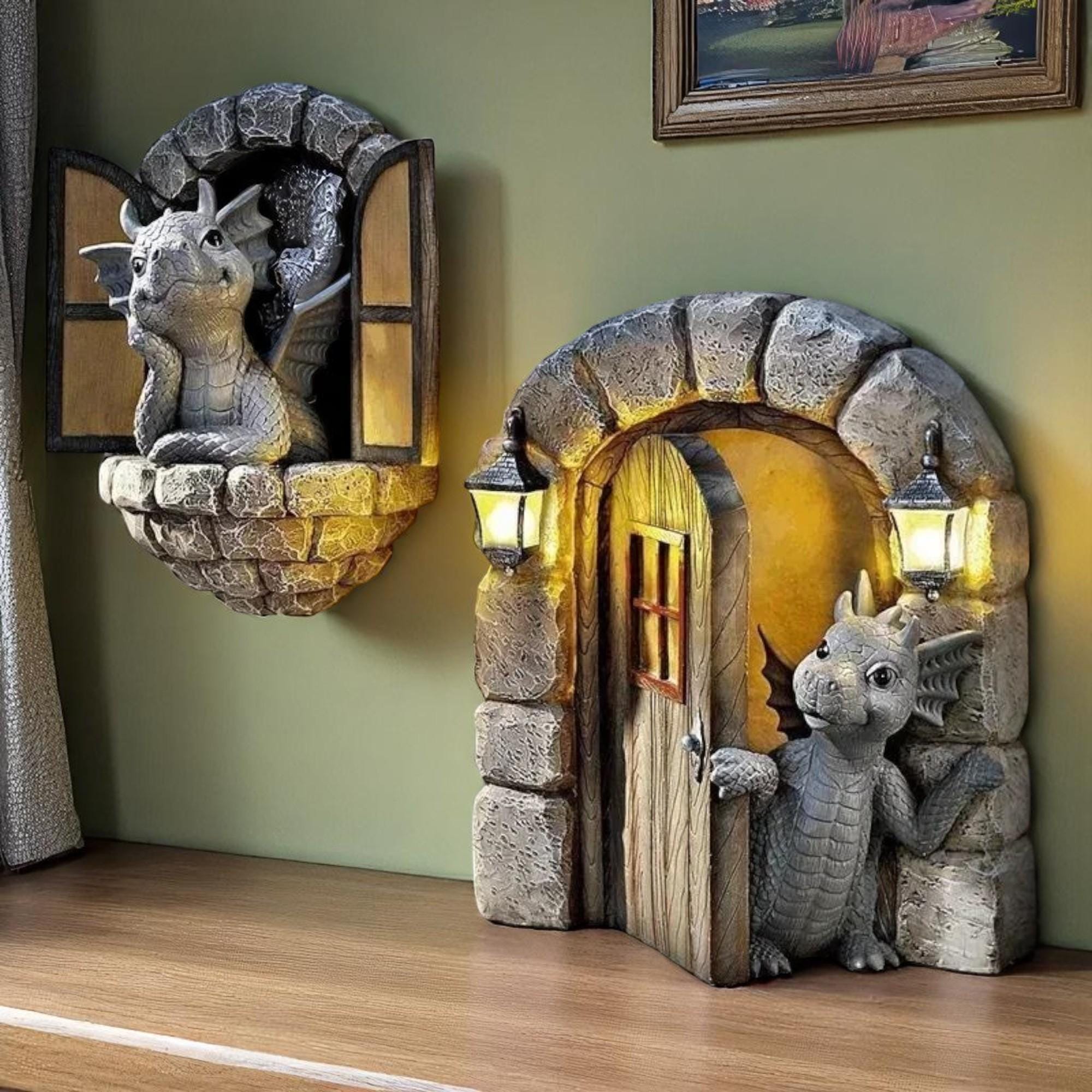 🎁 Dragon Window or Door Decor - Perfect Holiday & Special Occasion Gift 🏠