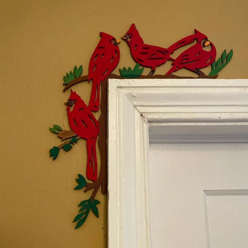 🎁✨ Festive Painted Metal Door Topper – Perfect Holiday Gift for Christmas 2024! 💝🎄