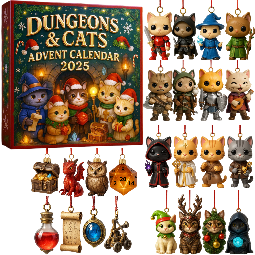 😺🎁 Dungeons & Cats Advent Calendar – Purrfect Gift for Holidays & Special Occasions!