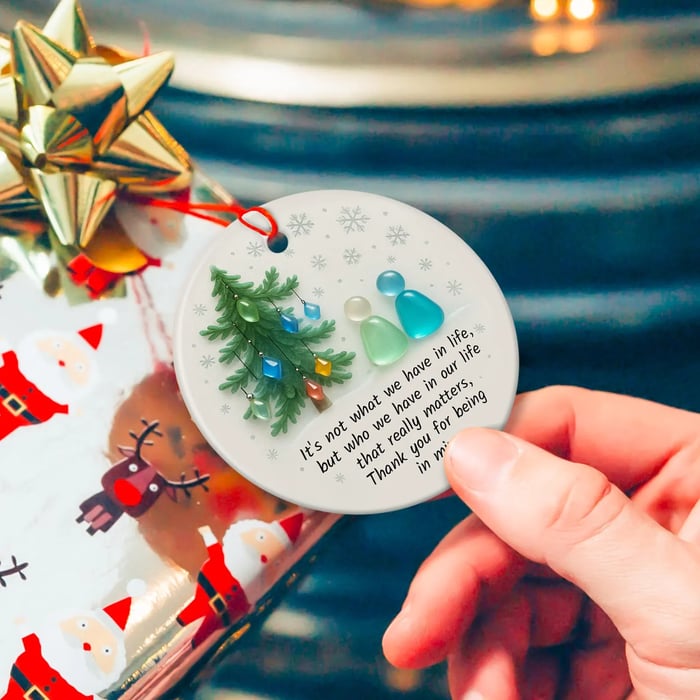 🎁✨ Timeless Sea Glass Friendship Ornament – Perfect Holiday & Special Occasion Gift!