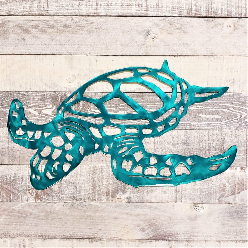 Swimming Sea Turtle Metal Wall Art 🎁✨ Perfect Gift for Holidays & Special Occasions