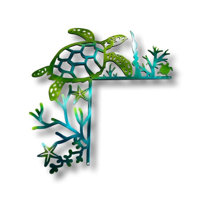 🎁 Metal Sea Turtle Door Topper - Perfect Holiday & Special Occasion Gift 🐢