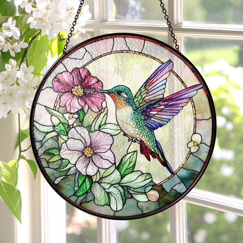 🎁✨Gift-Ready Hummingbird Suncatcher Ornament—Perfect for Holidays & Special Occasions!
