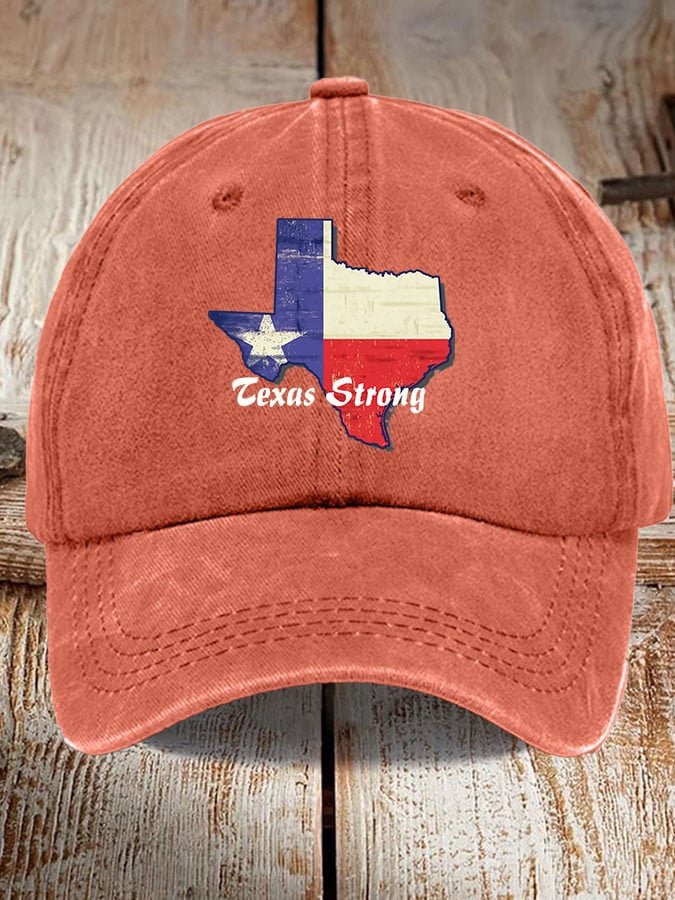 Retro Texas Strong Baseball Cap 🎁🤠 - Perfect Gift for Holidays & Special Occasions