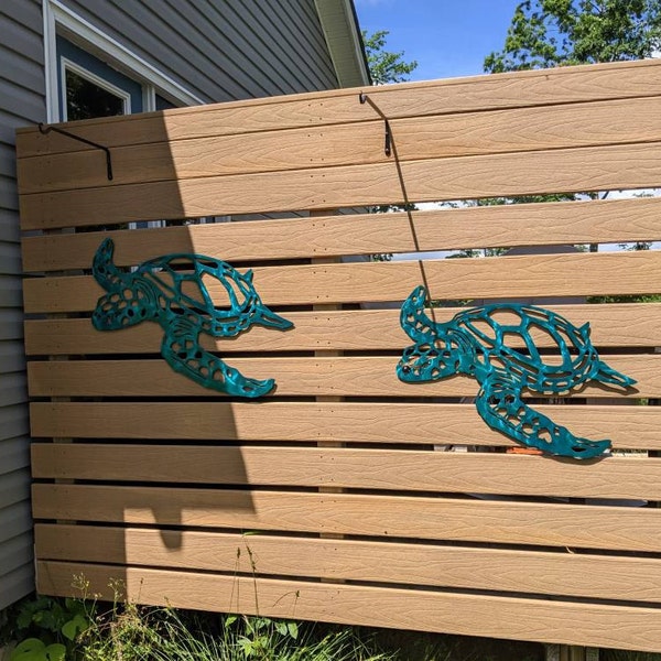 Swimming Sea Turtle Metal Wall Art 🎁✨ Perfect Gift for Holidays & Special Occasions