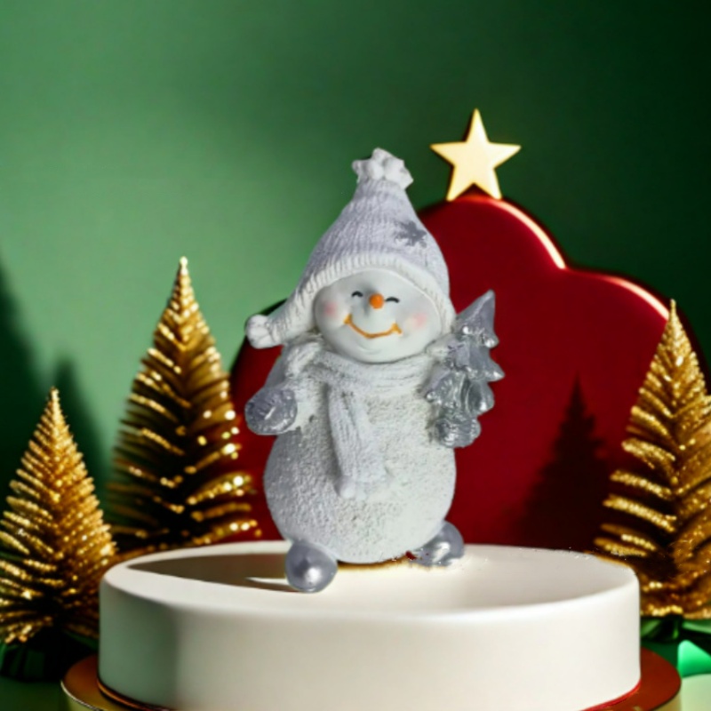 ✨Classic Resin Snowman Figurine – Perfect Holiday Gift! ⛄🎁