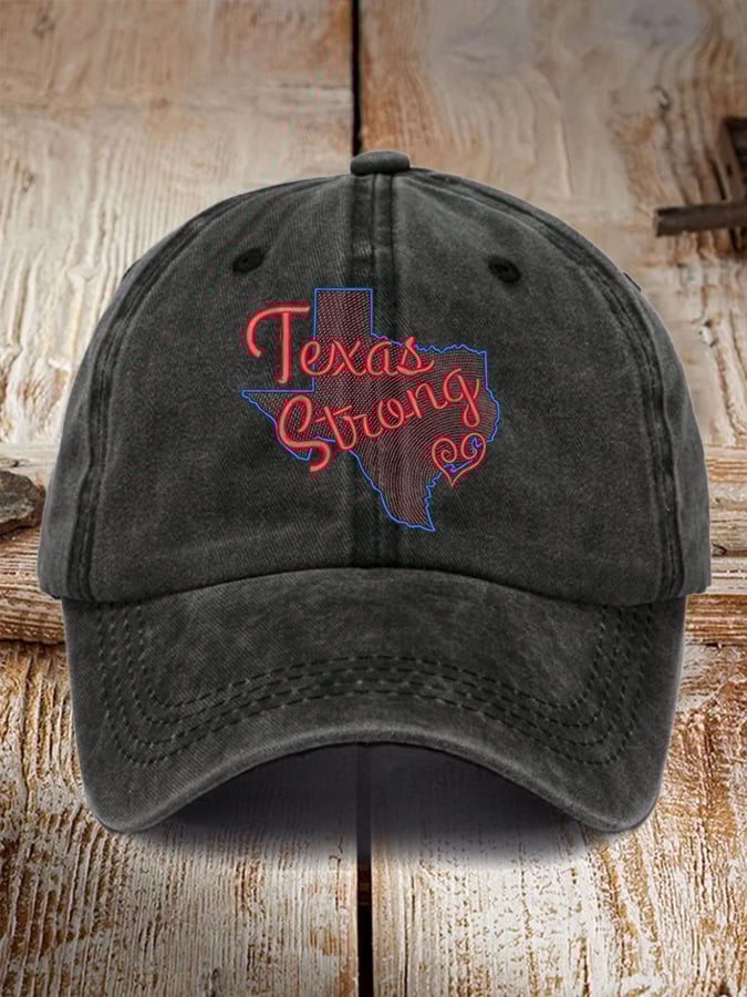 Retro Texas Strong Baseball Cap 🎁🤠 - Perfect Gift for Holidays & Special Occasions