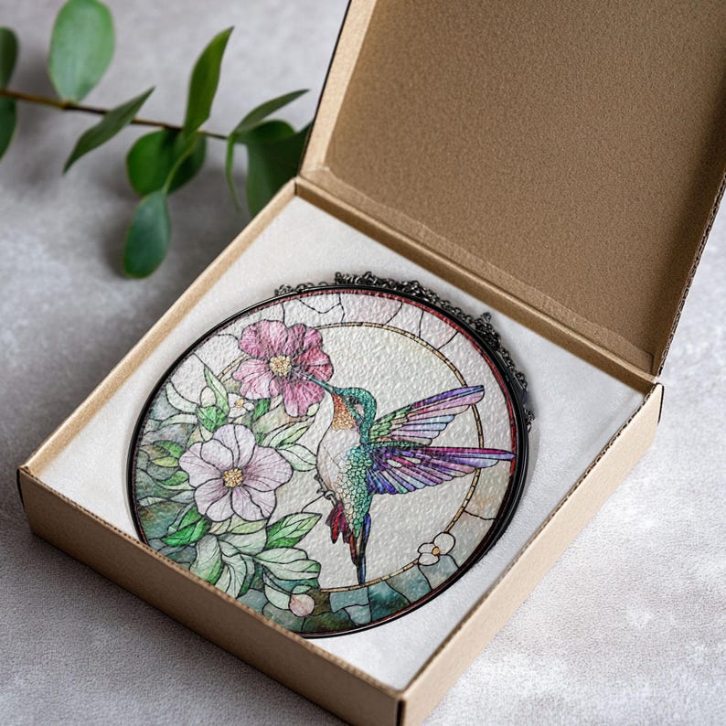 🎁✨Gift-Ready Hummingbird Suncatcher Ornament—Perfect for Holidays & Special Occasions!