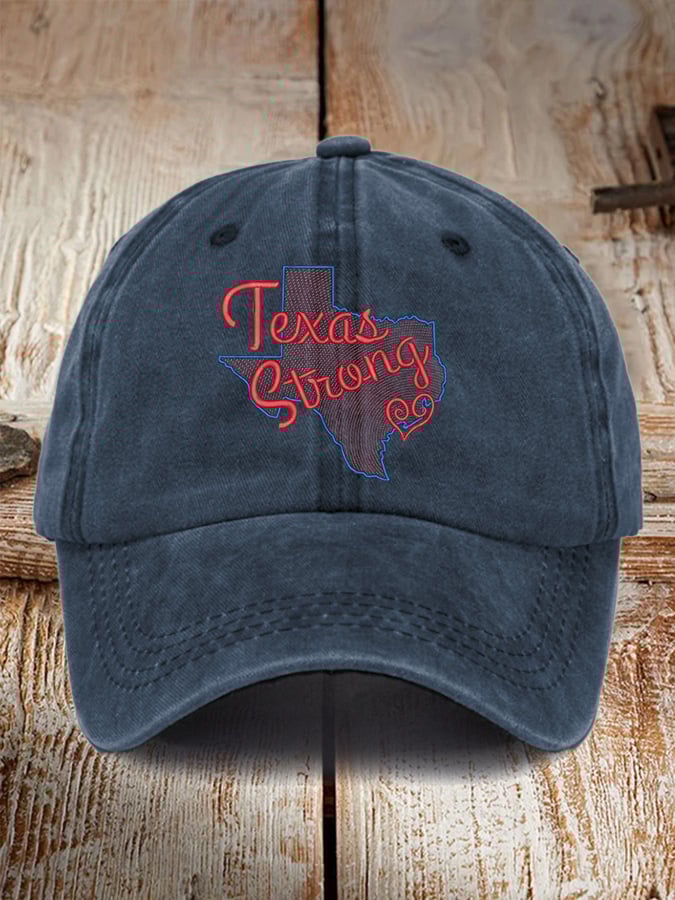 Retro Texas Strong Baseball Cap 🎁🤠 - Perfect Gift for Holidays & Special Occasions