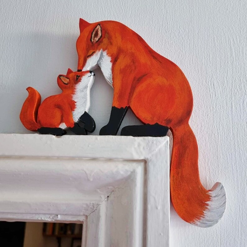 🎁✨Perfect Holiday Gift Idea! Fox Door Topper – Thoughtful Present for Mother's Day & Special Occasions