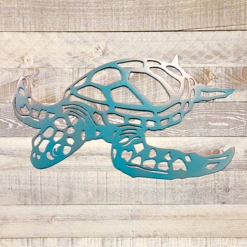 Swimming Sea Turtle Metal Wall Art 🎁✨ Perfect Gift for Holidays & Special Occasions