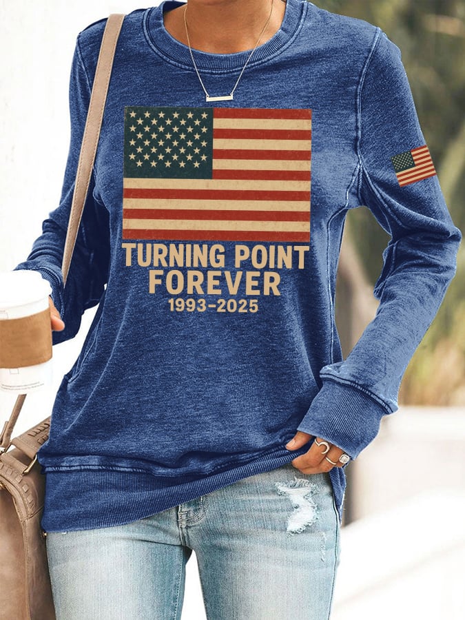 Women's Turning Point Forever 1993-2025 Print Sweatshirt 🎁✨ Perfect Gift for Holidays & Special Occasions