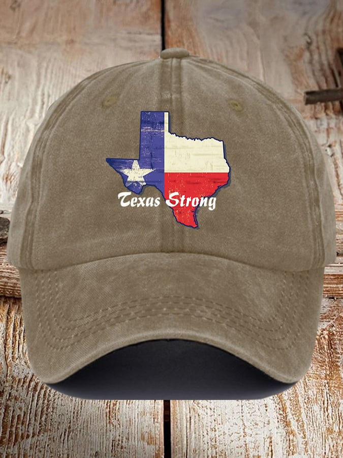 Retro Texas Strong Baseball Cap 🎁🤠 - Perfect Gift for Holidays & Special Occasions