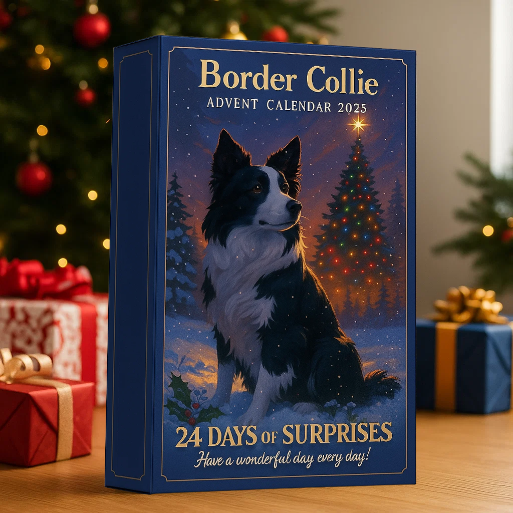 🎄🐶 Border Collie Advent Calendar 2025 – Perfect Holiday Gift for Dog Lovers!