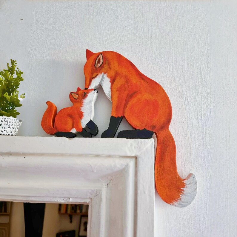 🎁✨Perfect Holiday Gift Idea! Fox Door Topper – Thoughtful Present for Mother's Day & Special Occasions