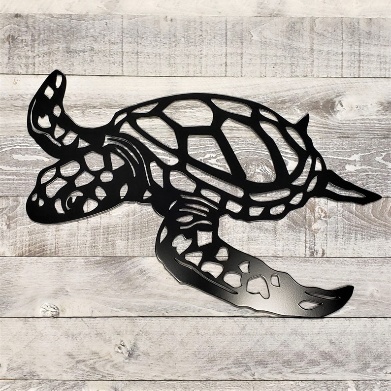 Swimming Sea Turtle Metal Wall Art 🎁✨ Perfect Gift for Holidays & Special Occasions