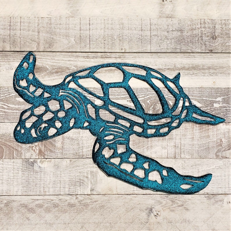 Swimming Sea Turtle Metal Wall Art 🎁✨ Perfect Gift for Holidays & Special Occasions