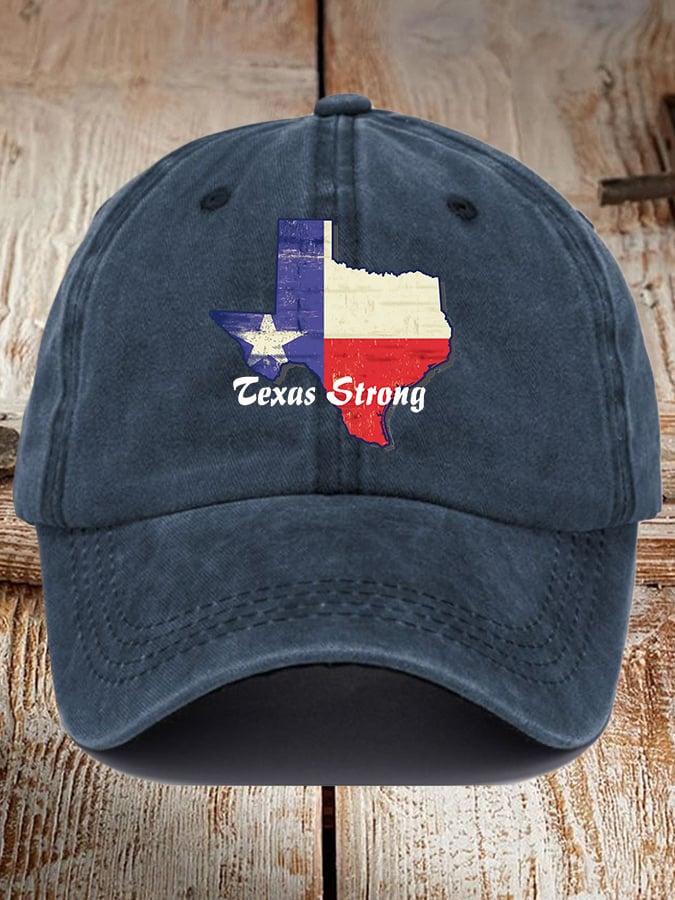 Retro Texas Strong Baseball Cap 🎁🤠 - Perfect Gift for Holidays & Special Occasions