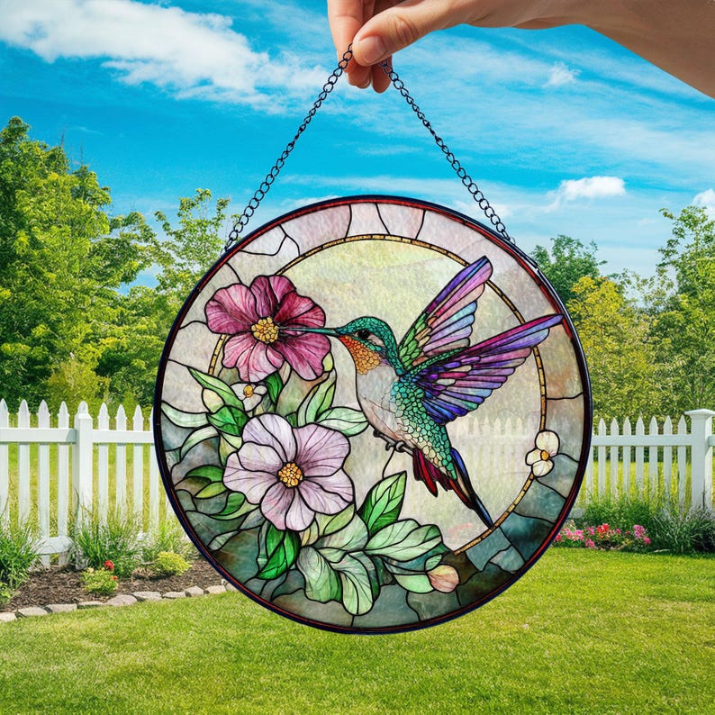 🎁✨Gift-Ready Hummingbird Suncatcher Ornament—Perfect for Holidays & Special Occasions!