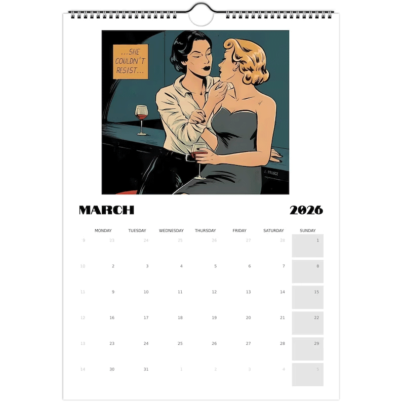 2026 Sapphic Love Calendar 💖🌈 | Perfect Gift for Holidays & Special Occasions