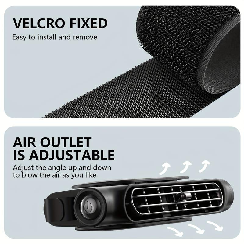 🎁 Turbo Car Seat Fan - Perfect Gift for Holidays & Special Occasions! 🚗💨 Dual USB High-Power Cooling Fan for Cars