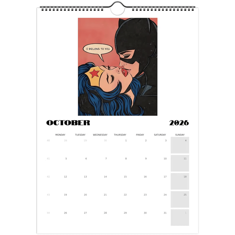 2026 Sapphic Love Calendar 💖🌈 | Perfect Gift for Holidays & Special Occasions