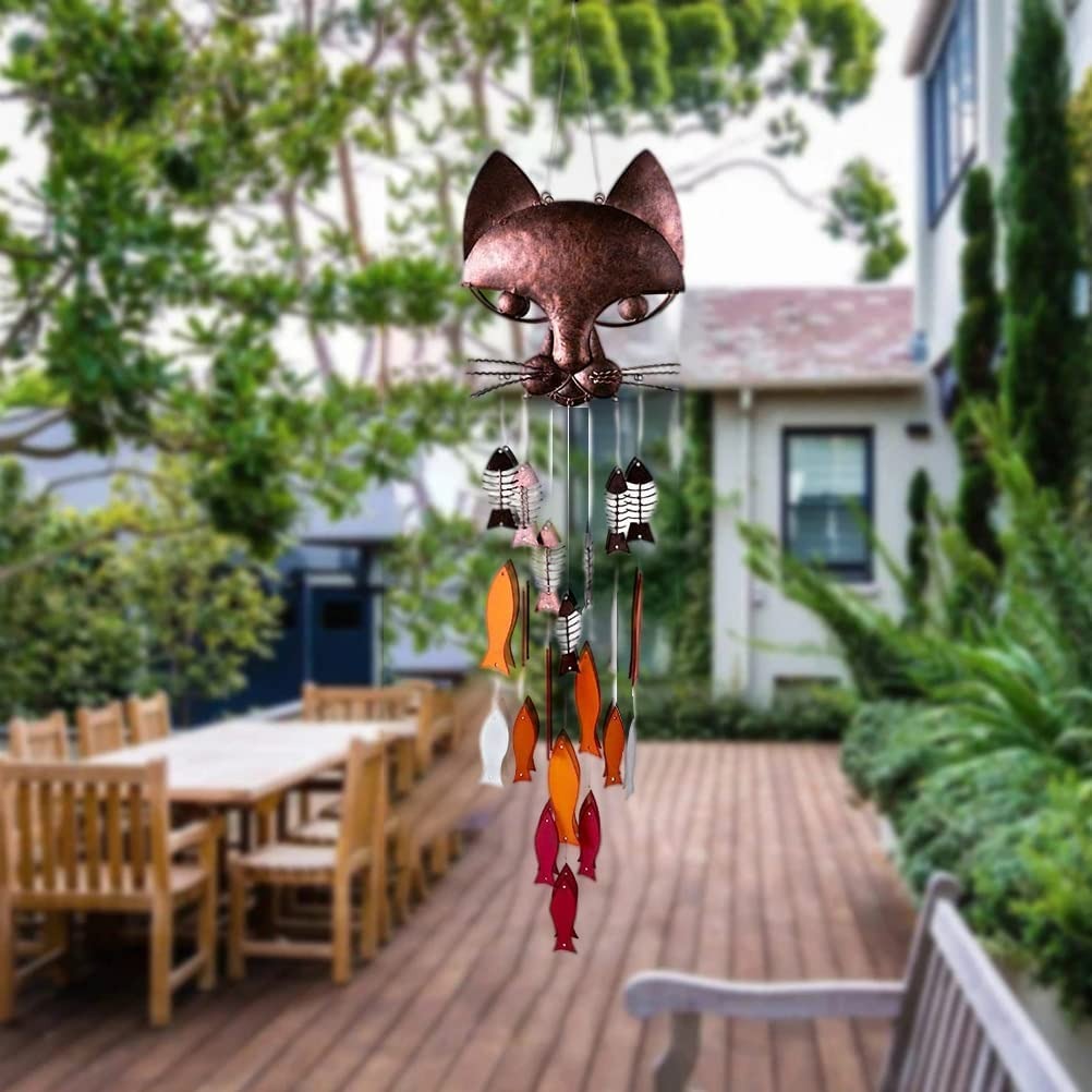 🎁✨Handcrafted Metal Catfish Wind Chime – Perfect Holiday & Special Occasion Gift🎐