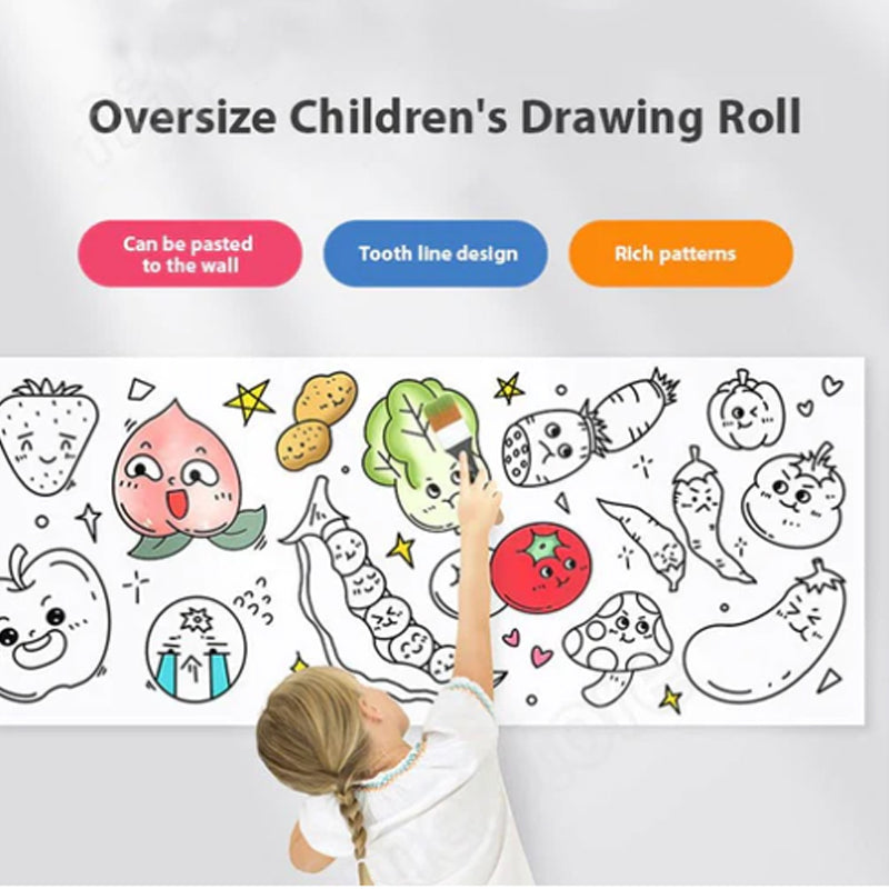 🎨🎁 Kids Drawing Roll - Perfect Gift for Holidays & Special Occasions!