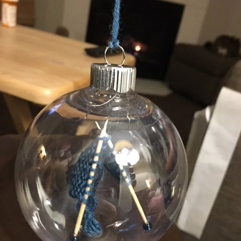 🎄✨ Knitting Christmas Ornament - Festive Holiday Gift Idea