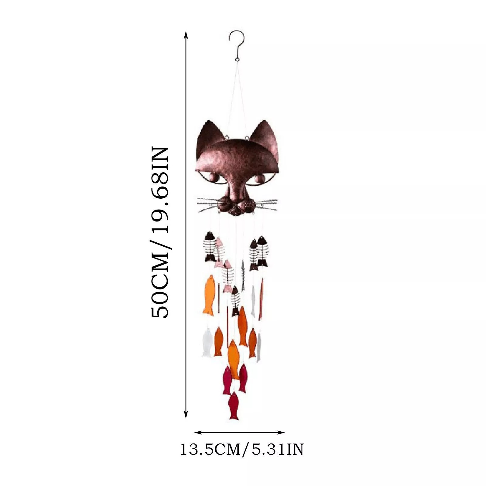 🎁✨Handcrafted Metal Catfish Wind Chime – Perfect Holiday & Special Occasion Gift🎐