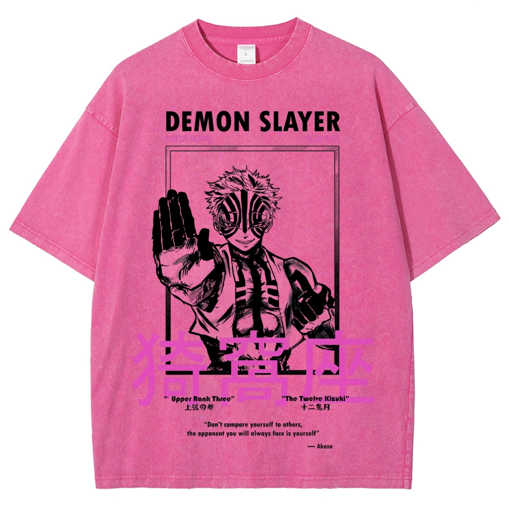 Demon Slayer Unisex Fit Washed T-Shirt 2507024163