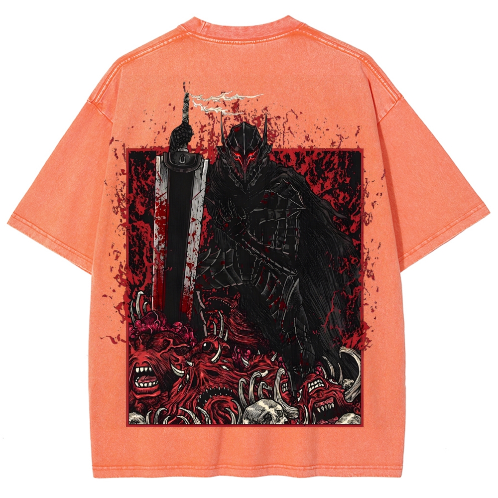 Berserk Unisex Fit Washed T-Shirt 2505003196