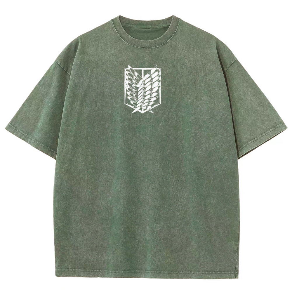 Attack On Titan Unisex Fit Washed T-Shirt 2503000071