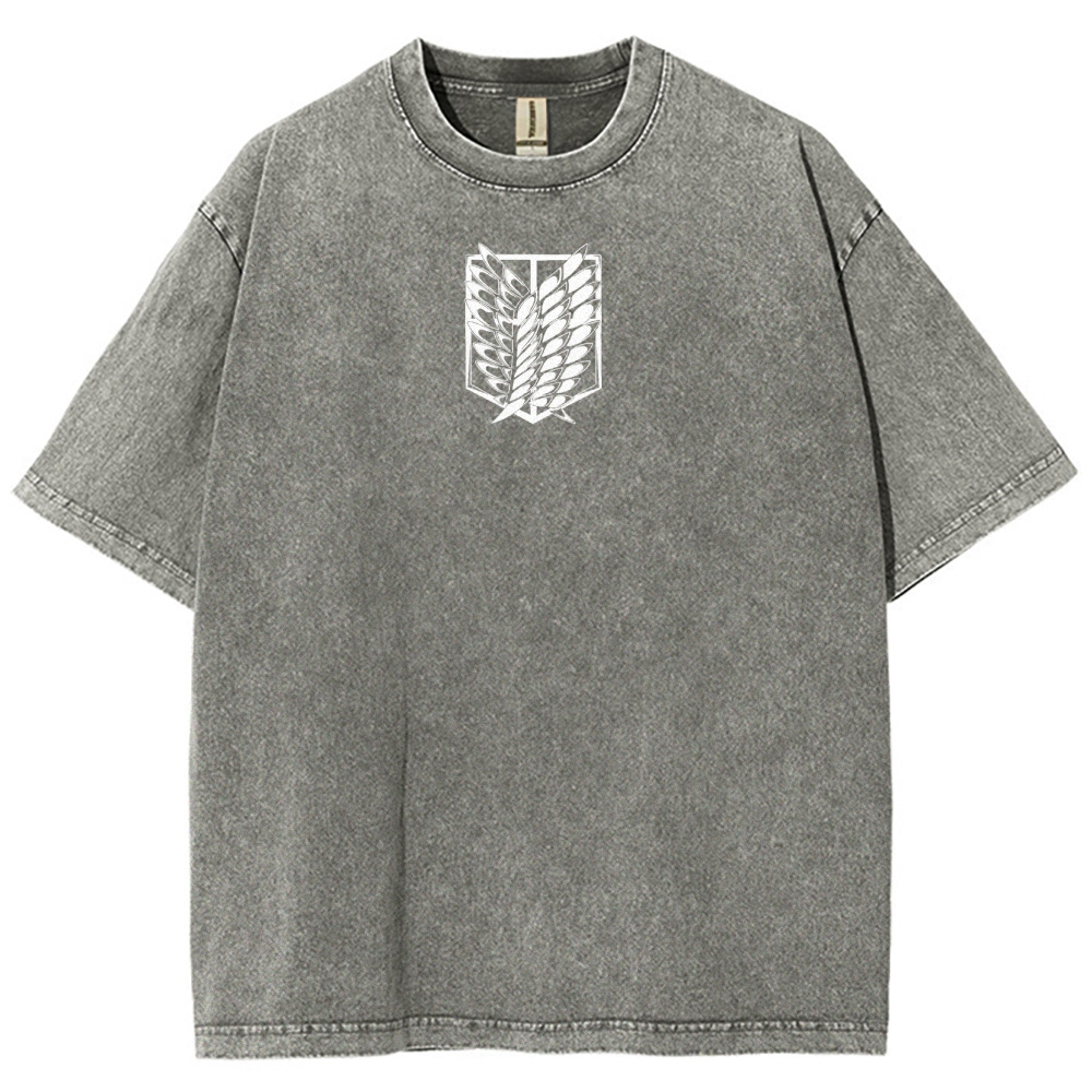 Attack On Titan Unisex Fit Washed T-Shirt 2503000071