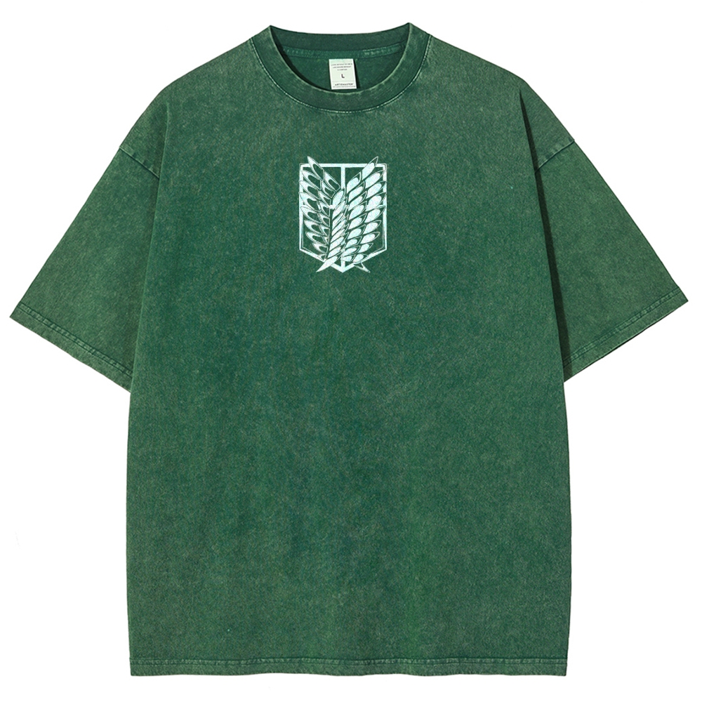 Attack On Titan Unisex Fit Washed T-Shirt 2503000071