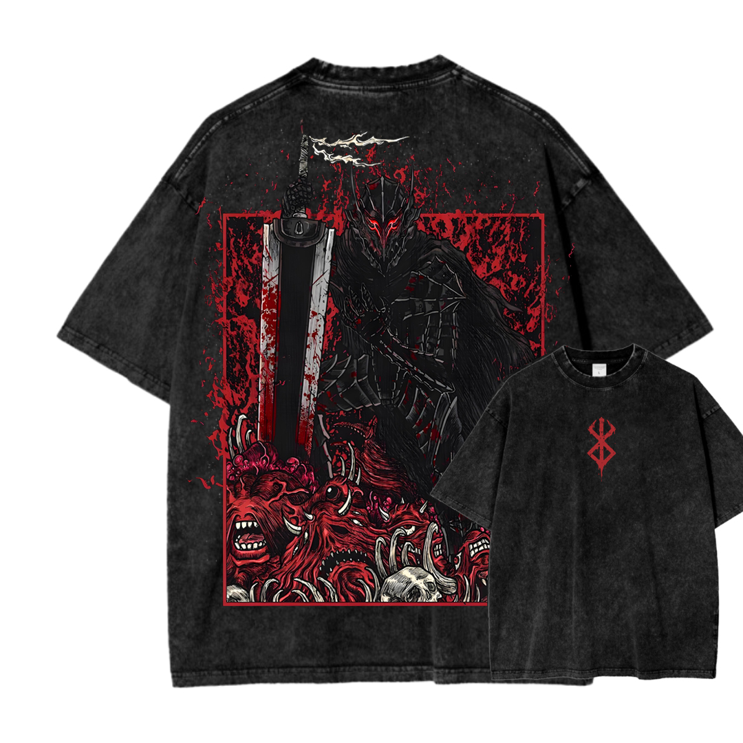 Berserk Unisex Fit Washed T-Shirt 2505003196