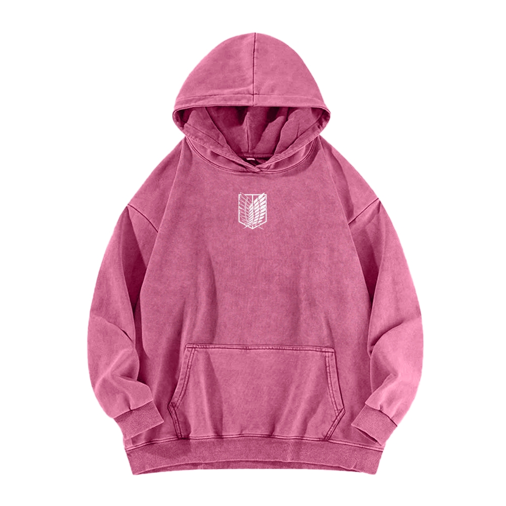 Attack On Titan Casual Washed Hoodies