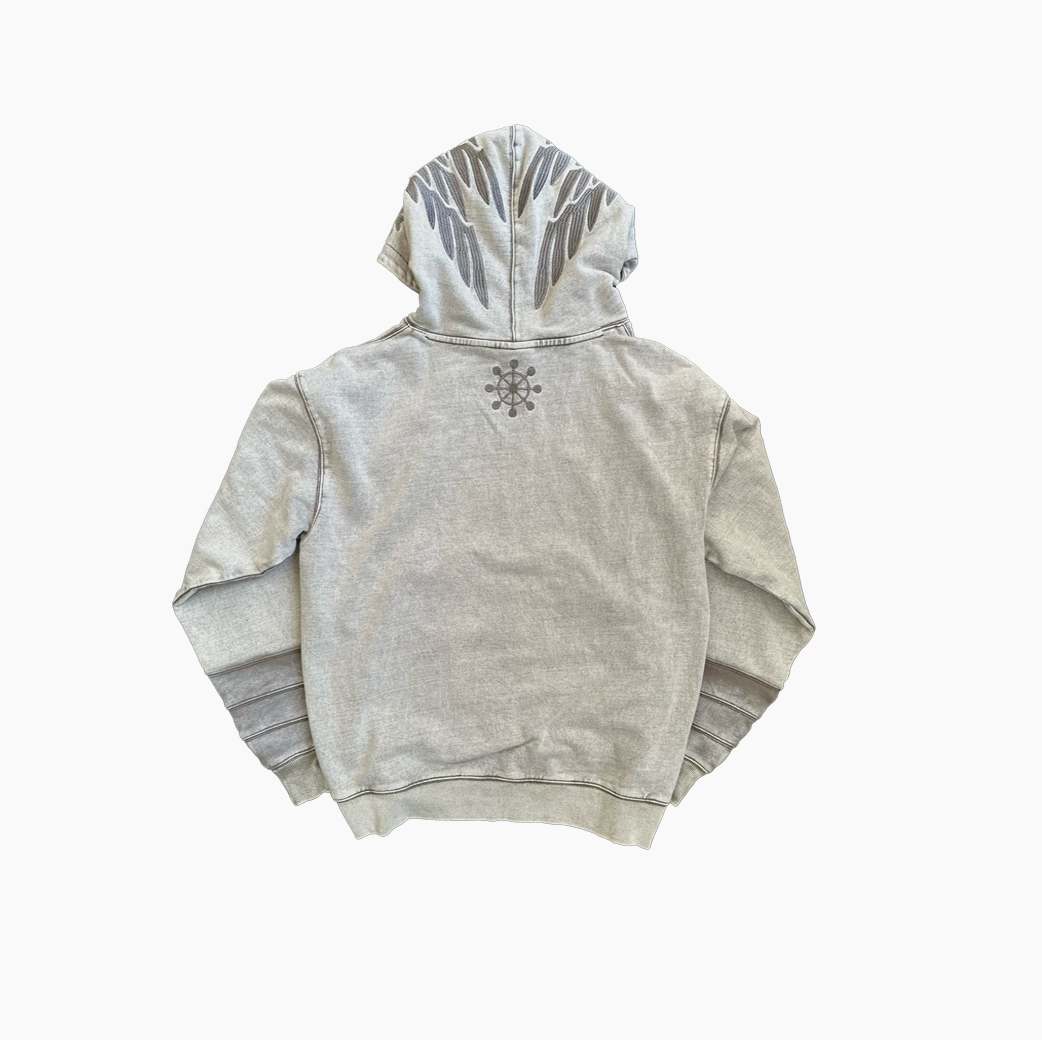 JJK Washed Grey Hoodie