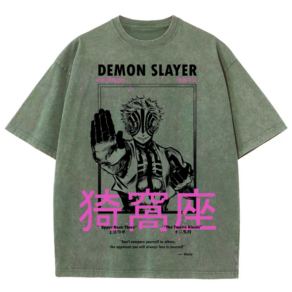 Demon Slayer Unisex Fit Washed T-Shirt 2507024163