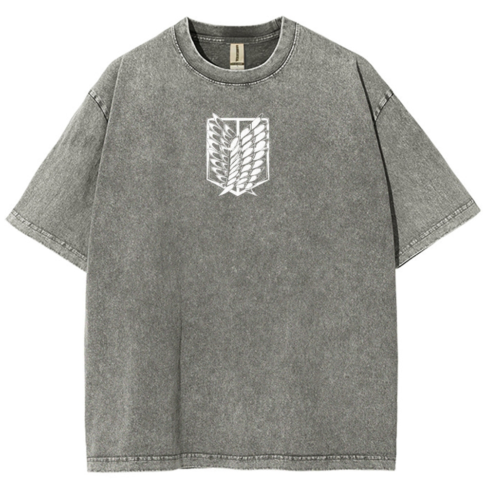 Attack On Titan Unisex Fit Washed T-Shirt 2503000069